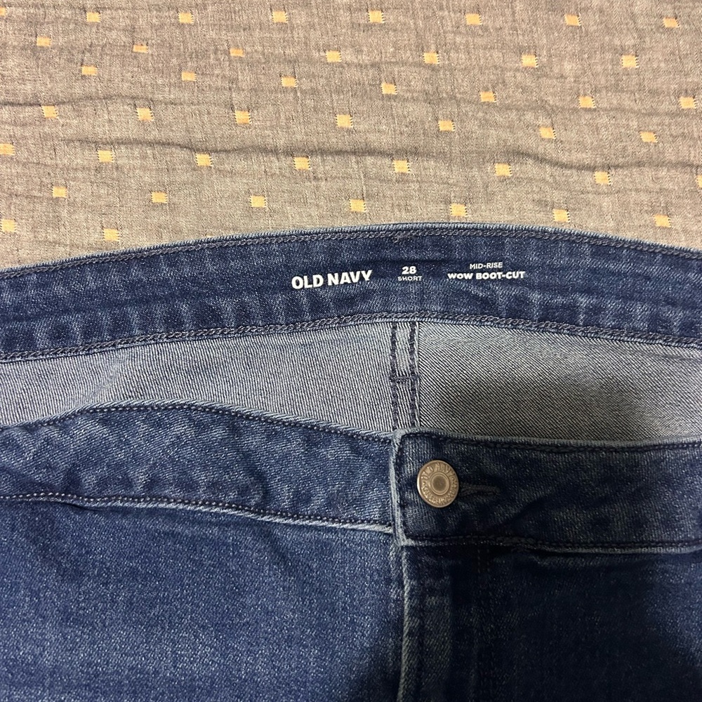 Old Navy Women's Dark Blue Boot Cut Jeans